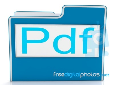 Pdf File Shows Document Format Or Files Stock Image