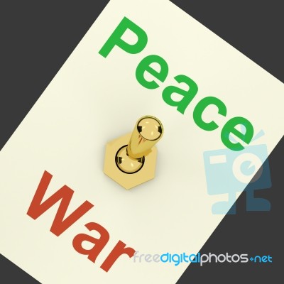 Peace And War Switch Stock Image