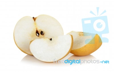 Pear Isolated On The White Background Stock Photo