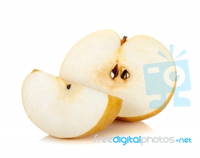 Pear Isolated On The White Background Stock Photo