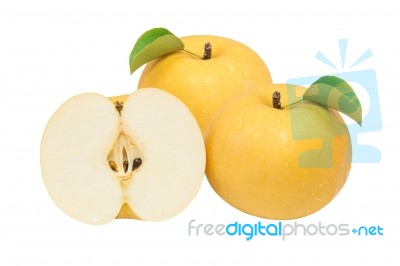 Pear Isolated On White Background Stock Photo