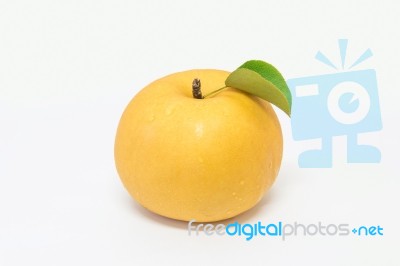 Pear Isolated On White Background Stock Photo