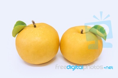 Pear Isolated On White Background Stock Photo