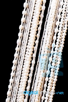 Pearl Necklace Stock Photo