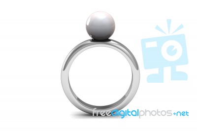 Pearl Ring Stock Image