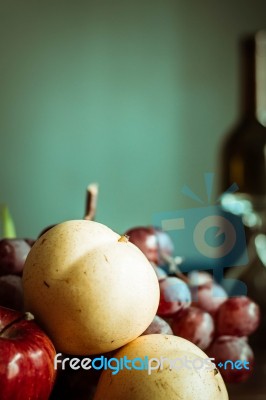 Pears And Other Fruits Stock Photo