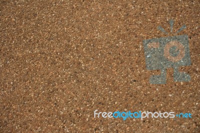 Pebble Stone Flooring Stock Photo