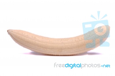 Peeled Banana Stock Photo