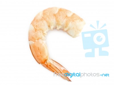 Peeled Prawn Stock Photo