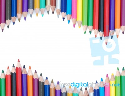 Pencil Color Background Stock Photo