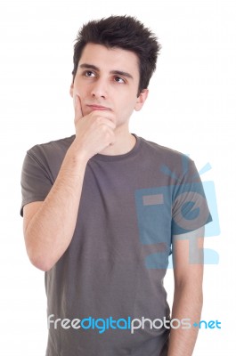 Pensive Man Stock Photo