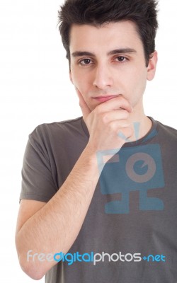 Pensive Man Stock Photo