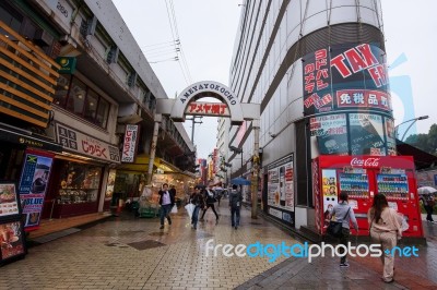 People At Ameyoko Market Stock Photo