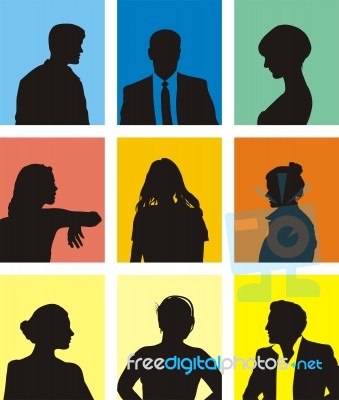 People Avatars Stock Image