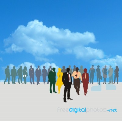 People Business Network Stock Image