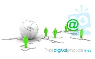 People With Network Connection Stock Image