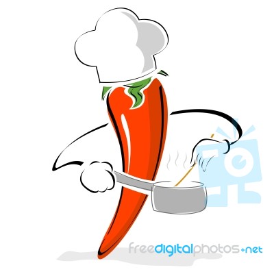 Pepper Chef Stock Image