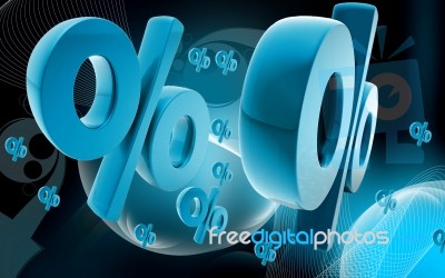 Percentage Stock Image