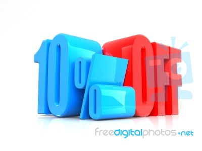 Percentage Offer Sign Stock Image