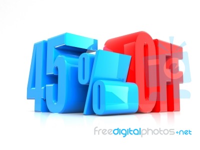 Percentage Offer Sign Stock Image