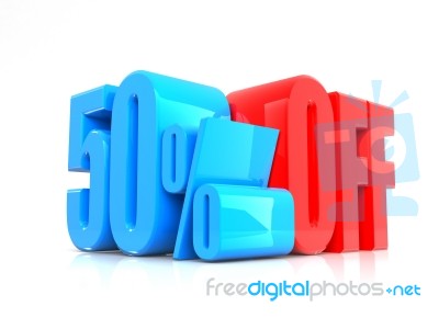 Percentage Offer Sign Stock Image