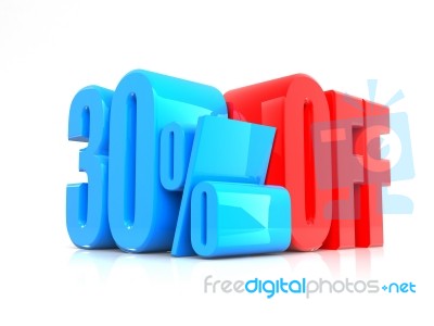 Percentage Offer Sign Stock Image