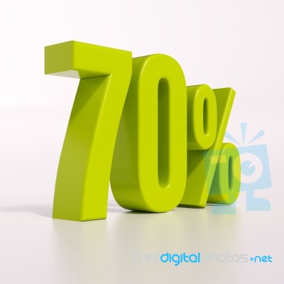 Percentage Sign, 70 Percent Stock Image