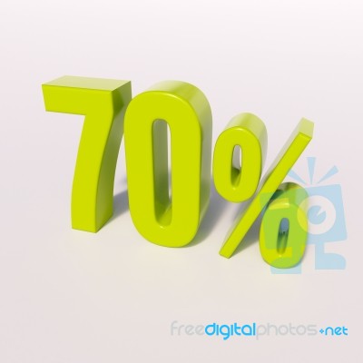 Percentage Sign, 70 Percent Stock Image