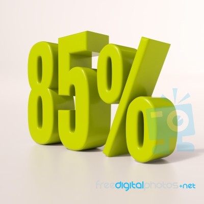 Percentage Sign, 85 Percent Stock Image