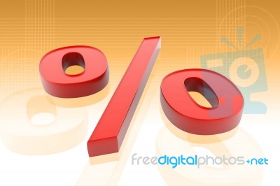 Percentage Symbol Stock Image