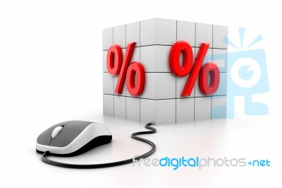 Percentage Symbol Stock Image