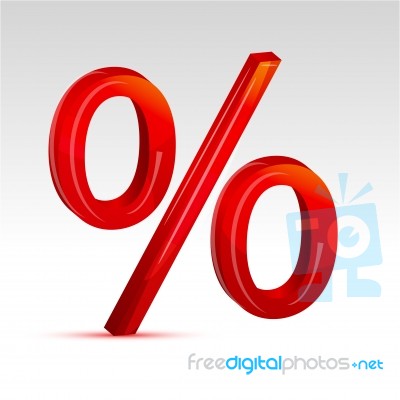 Percentage Symbol Stock Image