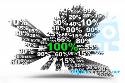 Percentages Stock Image