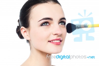 Perfect Rouge Makes My Make-over Ideal! Stock Photo