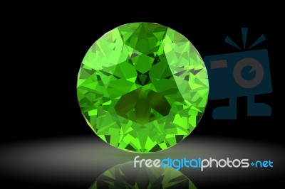 Peridot (high Resolution 3d Image) Stock Image