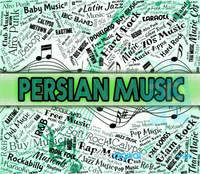 Persian Music Represents Sound Tracks And Audio Stock Image
