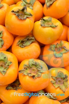 Persimmons Stock Photo