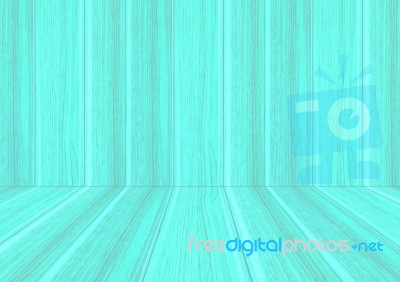 Perspective Lines Of Wood Blue Background Stock Photo