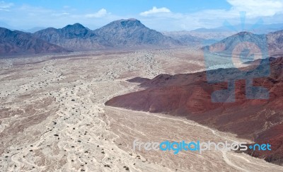 Peruvian Desert Nazca Stock Photo