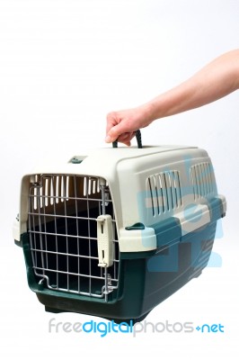 Pet Carrier Stock Photo