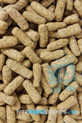 Pet Food Pellets Stock Photo