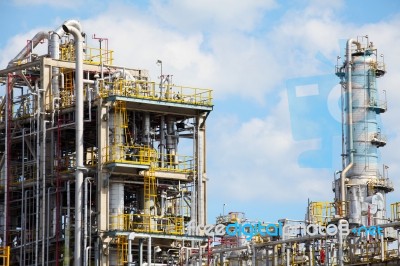 Petrochemical Plant Stock Photo