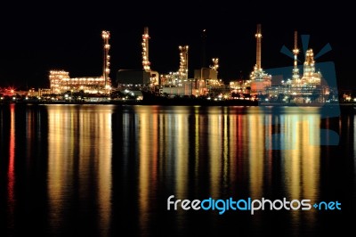 Petroleum Refinery Plant Stock Photo