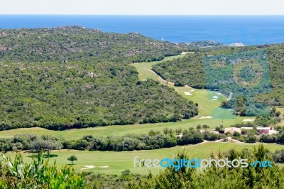 Pevero Golf Club Near Cala Di Volpe In Sardinia Stock Photo