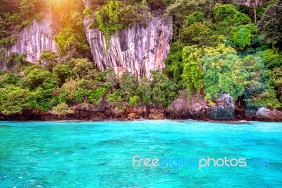 Phi Phi Island, Krabi Thailand Stock Photo