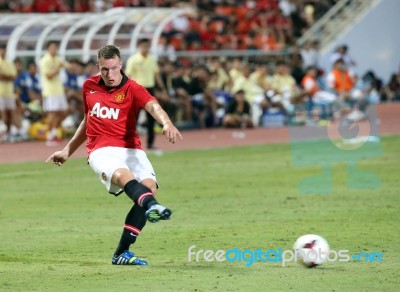 Phil Jones Of Man Utd Stock Photo