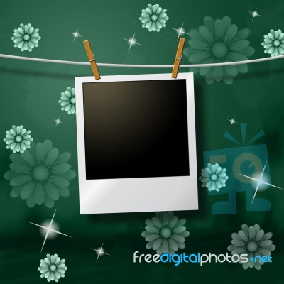 Photo Frames Indicates Text Space And Background Stock Image