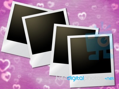 Photo Frames Shows Text Space And Copyspace Stock Image