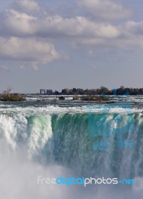 Photo Of An Amazing Niagara Waterfall At Fall Stock Photo