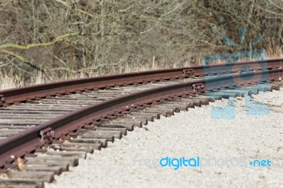 Photo Of The Beautiful Old Rusty Railway Stock Photo